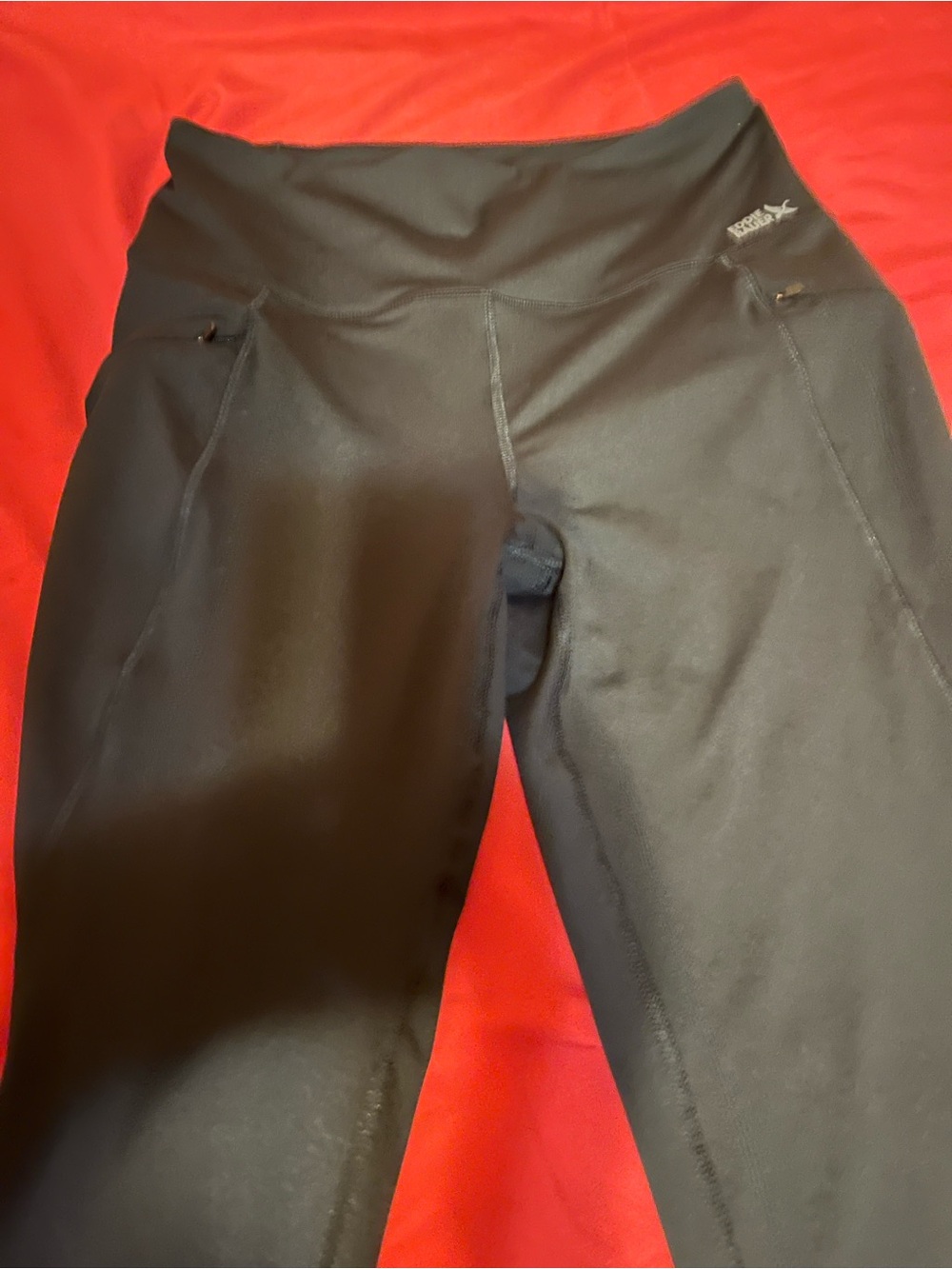 Eddie Bauer Black Performance Leggings with Side Pockets - Picture 3 of 4